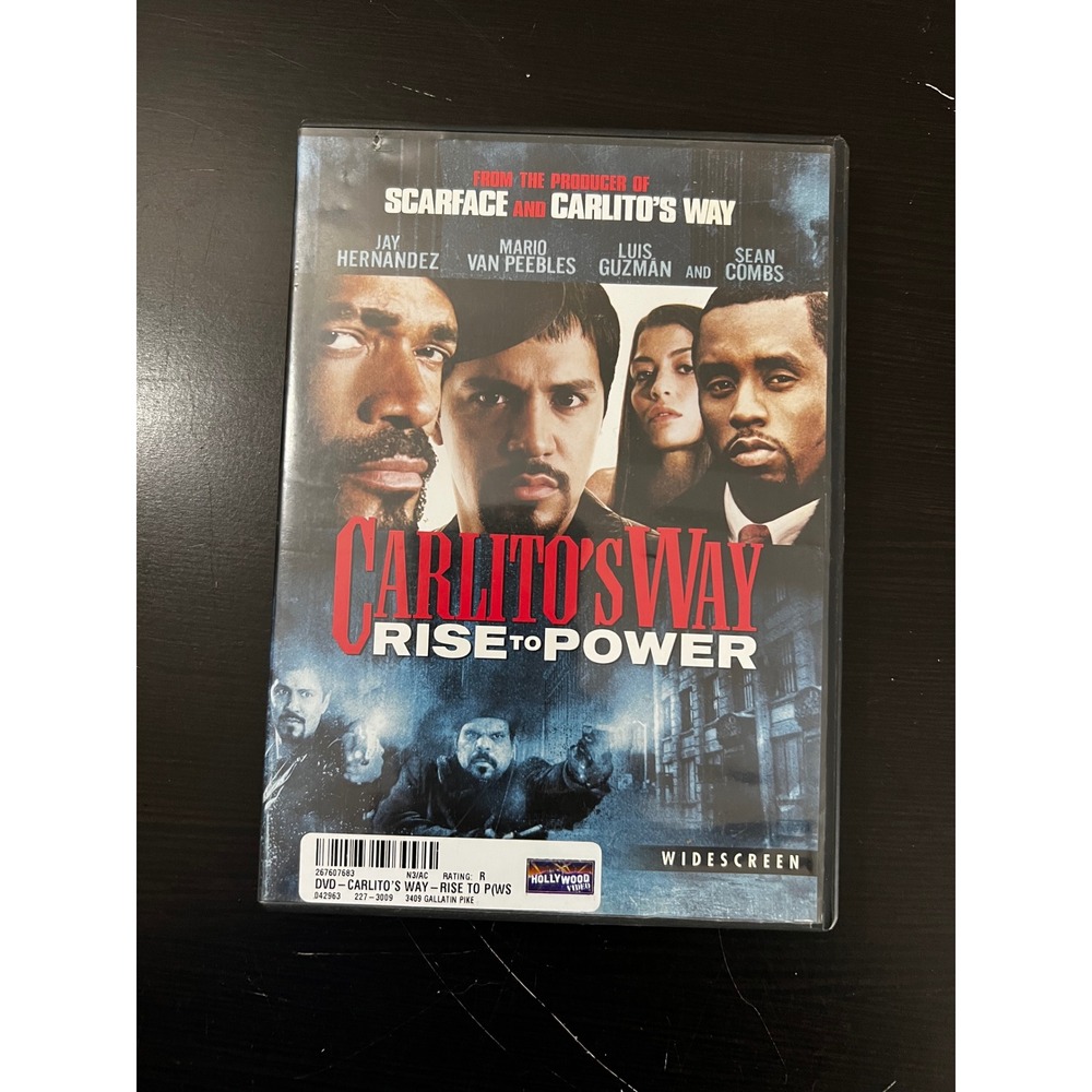 Carlitos Way Rise to Power DVD 2005 Widescreen Jay Hernandez Sean Combs R Rated